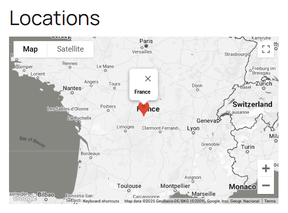 pin location