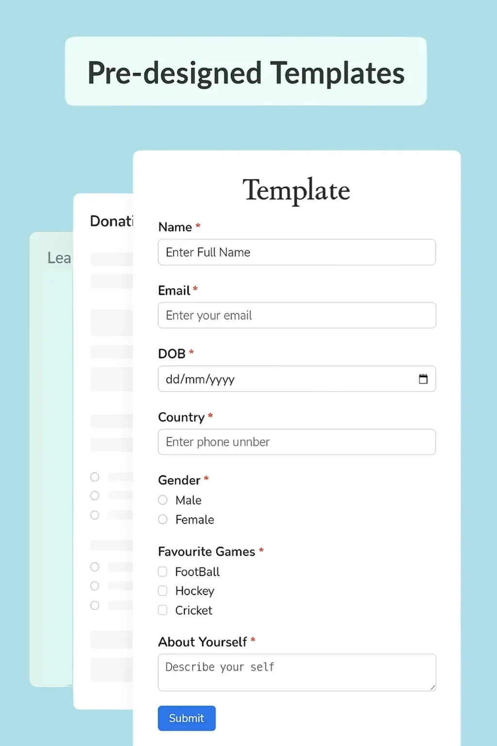 Pre-design template Pre-design template