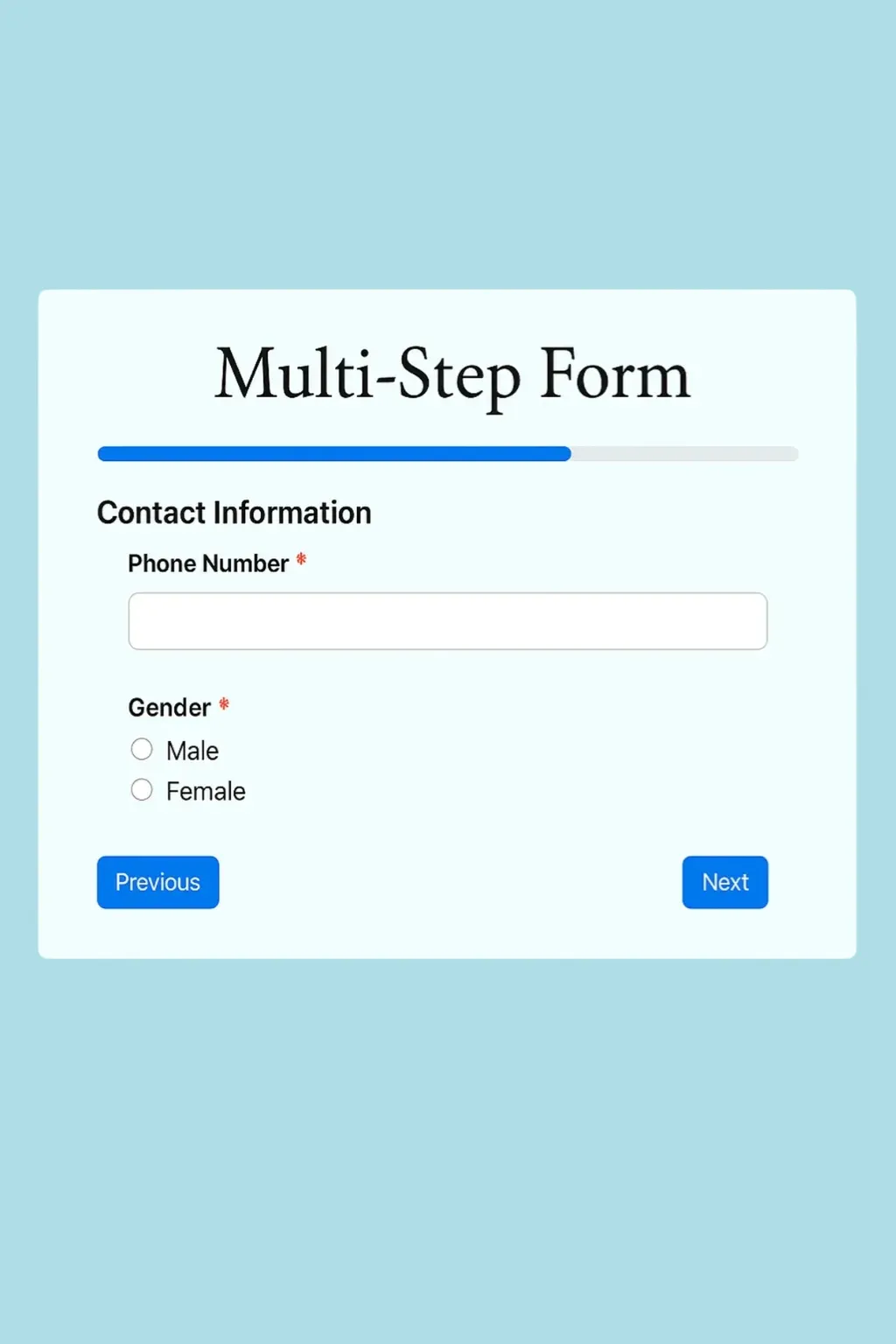 multi-step form multi-step form