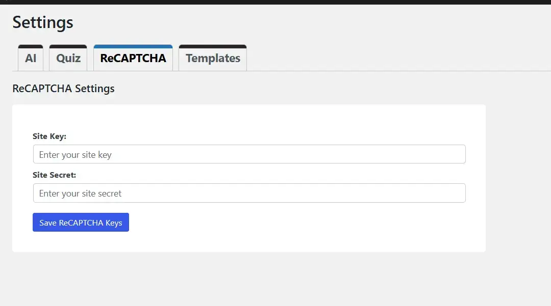 recaptcha-settings recaptcha-settings